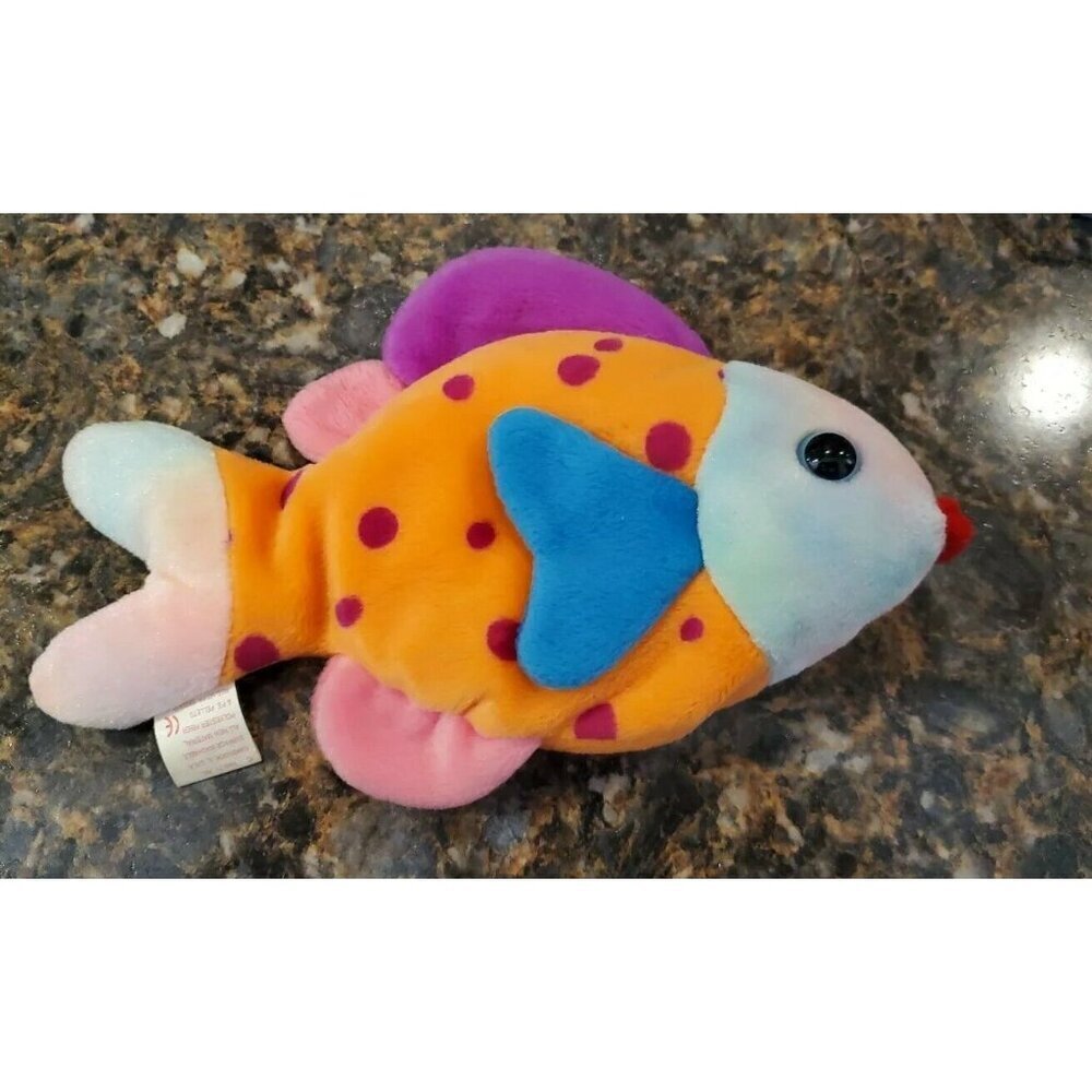 Beanie Babies 4254 Lips The Fish Toy 1999 - Picture 6 of 8